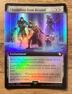 Magic MTG Final Fantasy Champions From Beyond #101 *FOIL* Extended Art Rare - Image 1