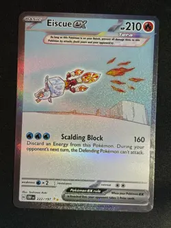 Eiscue ex 222/197 Special Illustration Rare Obsidian Flames Pokemon Near Mint - Image 1