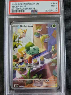 Bulbasaur - 143/142 - Stellar Crown - PSA 9 - Pokemon TCG - Image 1
