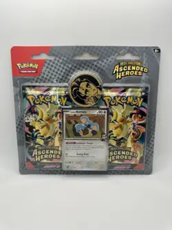 Pokemon TCG Mega Evolution Ascended Heroes 2-Pack Booster Blister Komala Promo - Image 1