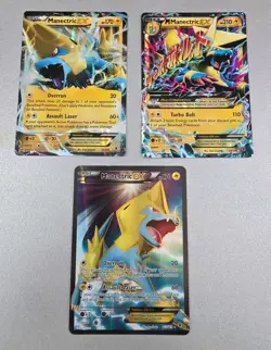 Manectric EX Full Art M EX XY Phantom Forces 113/119, 23/119 & 24/119 Pokemon - Image 1