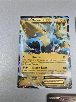 Manectric EX Full Art M EX XY Phantom Forces 113/119, 23/119 & 24/119 Pokemon - Image 2