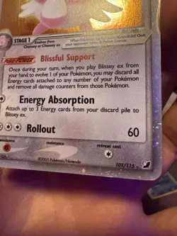 Pokemon Blissey ex 101/115 EX Unseen Forces Holo NM/LP *check description - Image 5
