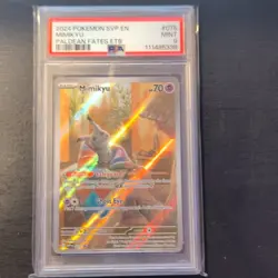 Pokemon Mimikyu SV Promo 075 Holo Basic 70HP EN 2024 PSA 9 Graded - Image 1