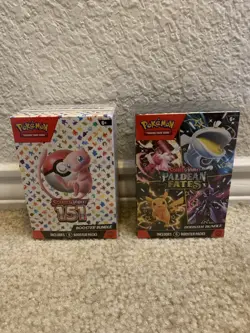 Pokemon TCG 151 Booster Bundle + Paldean Fates Booster Bundle Lot of 2! New! - Image 1