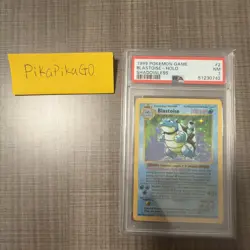 Pokemon 1999 Blastoise Shadowless Base Set Holo Rare PSA 7 2/102 - Image 1