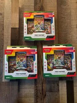 Pokemon TCG First Partner Illustration Collection Series -3 Boxes! - Image 1