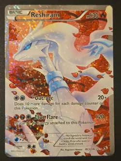2013 Pokemon Black & White Legendary Treasures Reshiram Radiant #RC22/RC25 - Image 1