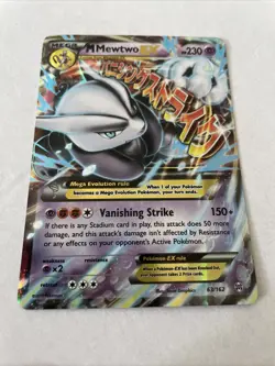 M Mewtwo EX 63/162 Pokemon TCG Breakthrough LP - Image 1