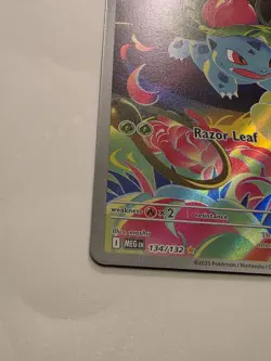 Pokemon Ivysaur 134/132 Me01 Mega Evolution Illustration Rare Full tcg - Image 5