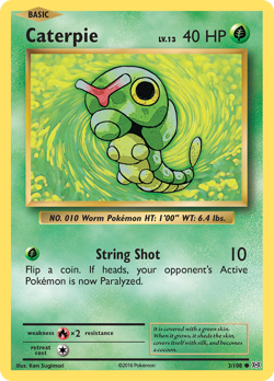 Caterpie 3/108 C Evolutions LP Pokemon - Image 4