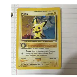 Pokemon TCG Pichu Neo Genesis 12/111 Holo Rare English 30 HP 2000 Sugimori - Image 1