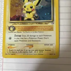 Pokemon TCG Pichu Neo Genesis 12/111 Holo Rare English 30 HP 2000 Sugimori - Image 2
