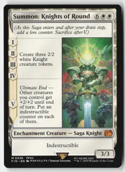 MTG - Summon: Knights of Round M FINAL FANTASY 36 LP-NM - Image 1