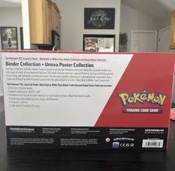 Pokemon TCG Black Bolt & White Flare Binder And Unova Poster Collection SEALED - Image 2