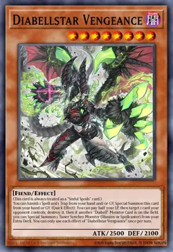 Yugioh ALIN-EN011 - Diabellstar Vengeance - Secret Rare - Image 1