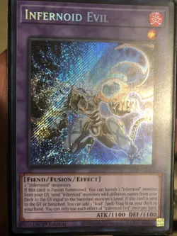 YUGIOH! Infernoid Evil BLTR-EN013 Secret Rare 1st Edition NM - Image 3