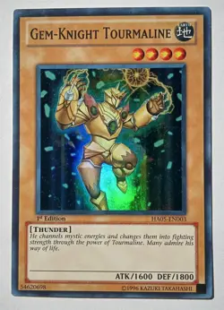 YuGiOh - Gem-Knight Tourmaline - HA05-EN003 1st - Super Rare Holo - NM - Image 1