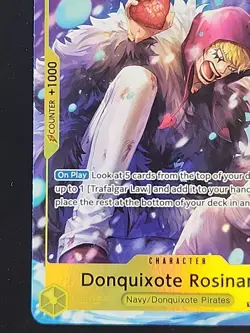 The Azure Sea’s Seven (OP14) Eng #OP12-108 Donquixote Rosinante Treasure Rare - Image 3