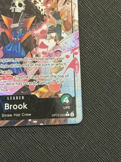 OP15-022 Brook Alt Art Leader Adventure on Kami’s Island One Piece TCG English - Image 2