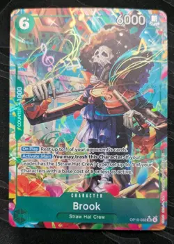 One Piece TCG Brook OP15-032 SR - Alt Art - Adventure on Kami's Island NM - Image 2