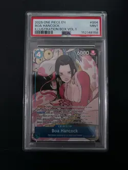 2025 ONE PIECE PROMOS ILLUSTRATION BOX VOL.1 #004 BOA HANCOCK PSA 9 - Image 1