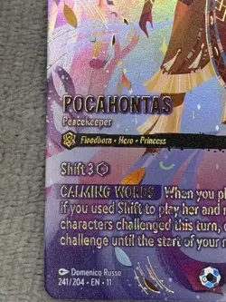 Disney Lorcana - Pocahontas - Peacekeeper (Iconic) 241/204 Winterspell - Image 5