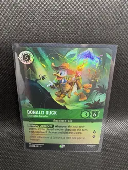 Donald Duck - Distracted Traveler - 212/204 - Epic Disney Lorcana Wilds Unknown - Image 1