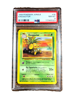 VINTAGE Exeggutor Uncommon #35 - PSA NM-MT 8 - 1999 Jungle - Pokemon TCG - Image 1