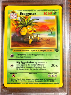 VINTAGE Exeggutor Uncommon #35 - PSA NM-MT 8 - 1999 Jungle - Pokemon TCG - Image 2