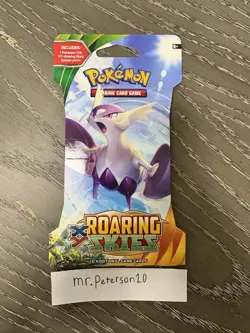 Pokemon TCG XY Roaring Skies Sealed Sleeved Booster Pack - 10 Cards - Image 1