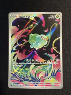 2025 Pokemon MEG EN-Mega Evolution Illustration Rare #133 Bulbasaur - NM IN HAND - Image 1