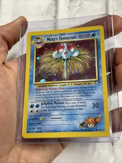 Pokemon TCG Misty’s Tentacruel 10/132 Holo Rare 2000 Gym Heroes LP Vintage WOTC - Image 2