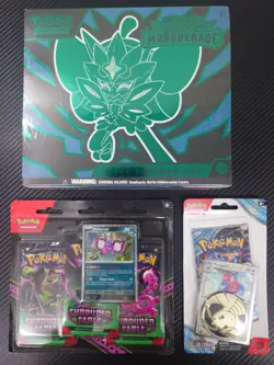Pokemon TCG Collection Bundle-Factory Sealed-ETB+Boosters- 13 Total Packs-SV Era - Image 1