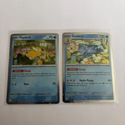 Pokemon TCG Mega Evolutions Psyduck 007 Promo + Golduck 008 Promo Near Mint - Image 1