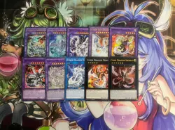 ZANE TRUESDALE YUGIOH GX CYBER DRAGON INFINITY CORE NOVA TWIN TRADING CARD DECK - Image 5