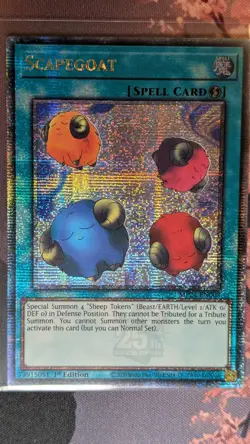Yugioh TCG Scapegoat MP24-EN008 Quarter Century Rare QCR 1st Edition - Image 1