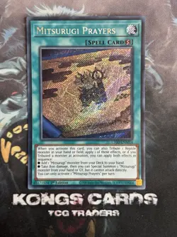 L26D-ENM14 Mitsurugi Prayers Secret Rare Yu-Gi-Oh! NEW - Image 1