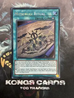 L26D-ENM15 Mitsurugi Ritual Secret Rare Yu-Gi-Oh! NEW - Image 1