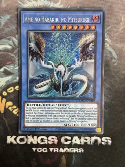 L26D-ENM10 Ame no Habakiri no Mitsurugi Secret Rare Yu-Gi-Oh! NEW - Image 1