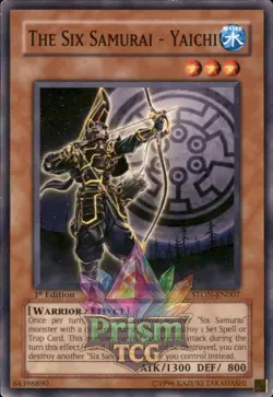1st Ed The Six Samurai - Yaichi STON-EN007 Yugioh - Image 1