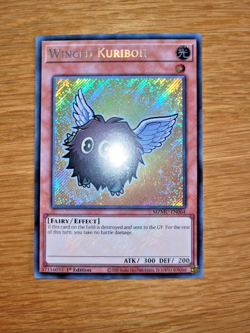 Yugioh Winged Kuriboh MZMU-EN064 English 1st Edition Secret Rare Chibi - Image 1