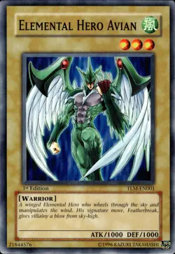 Elemental Hero Avian - 1st Edition TLM-EN001 - NM - YuGiOh - Image 1