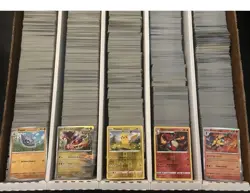 500+ Pokemon Card Bulk Lot | Free EX/V/VSTAR Rare + Holos | Makes a great gift! - Image 1