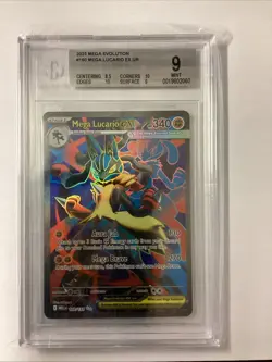 Pokemon TCG Mega Lucario EX Full Art Holo Card 160/132 Ultra Rare Mega Evolution - Image 1