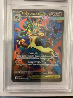Pokemon TCG Mega Lucario EX Full Art Holo Card 160/132 Ultra Rare Mega Evolution - Image 3