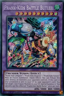 HISU-EN019 PRANK-KIDS BATTLE BUTLER SECRET RARE 1ST EDITION YuGiOh CARD - Image 1