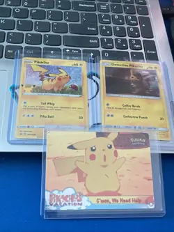 Pikachu - (General Mills) NM ⚡, Detective Pikachu And Topps Holo Card (3) 👀 🔥 - Image 1