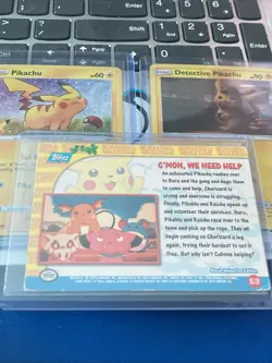 Pikachu - (General Mills) NM ⚡, Detective Pikachu And Topps Holo Card (3) 👀 🔥 - Image 5