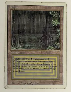 1994 MTG Magic The Gathering Revised Edition Bayou-HP - Image 1